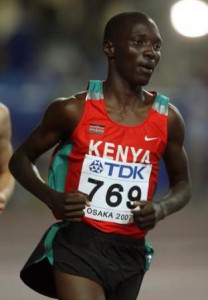 Kenya's Asbel Kiprop in action during his heat of the Men's 1500m Semi-Final.